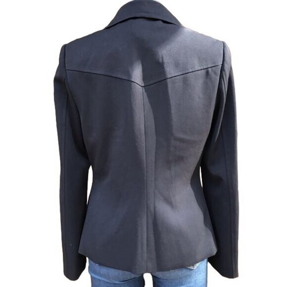 Atelier Pea Coat Double Breasted Black Womens Jacket NWT Size 8 - Picture 6 of 8